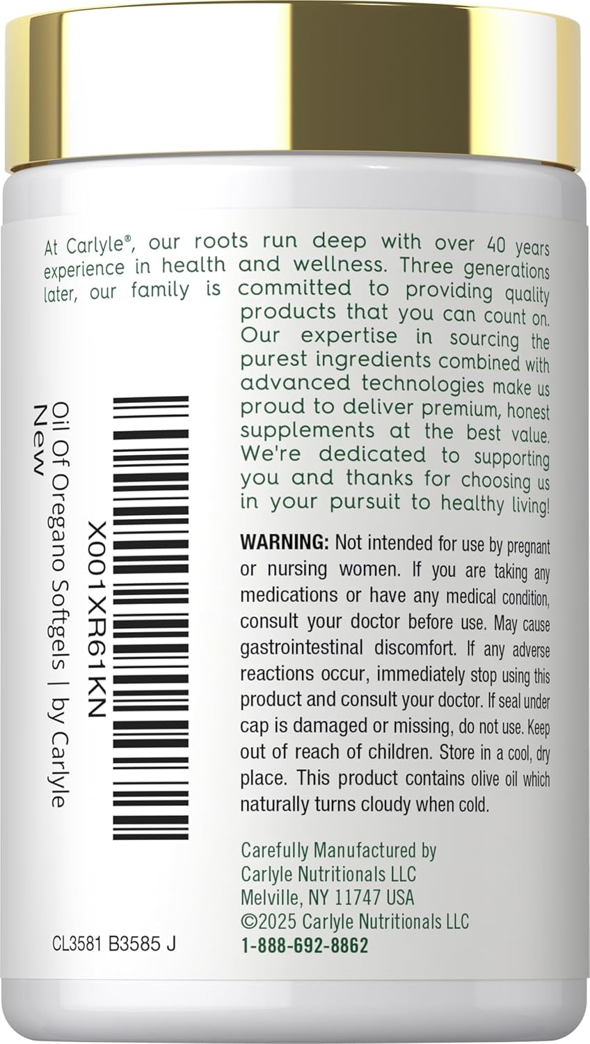 Oregano Oil Supplement