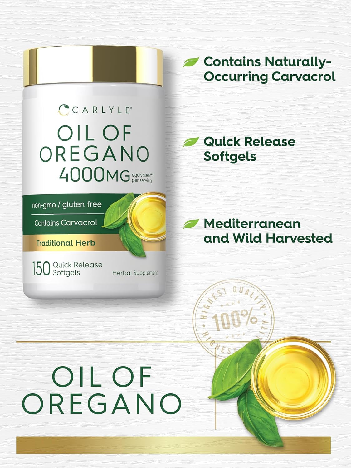 Oregano Oil Supplement